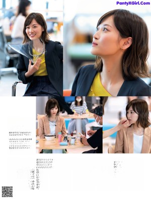 A woman sitting at a table in a restaurant.