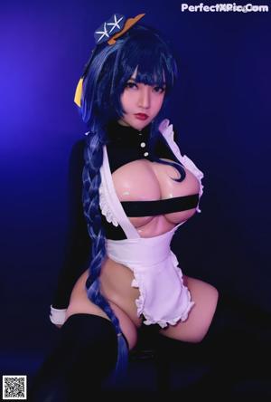 Coser@Potato Godzilla: Maid Raiden Shogun (17 photos)